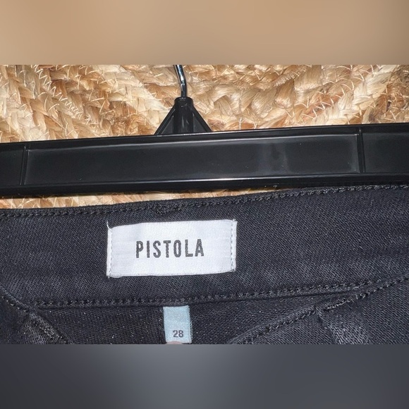 Pistola Women's Teagan High Waist Slit
Cuff Slim Leg Black Jeans,Size 28 - Picture 3 of 10